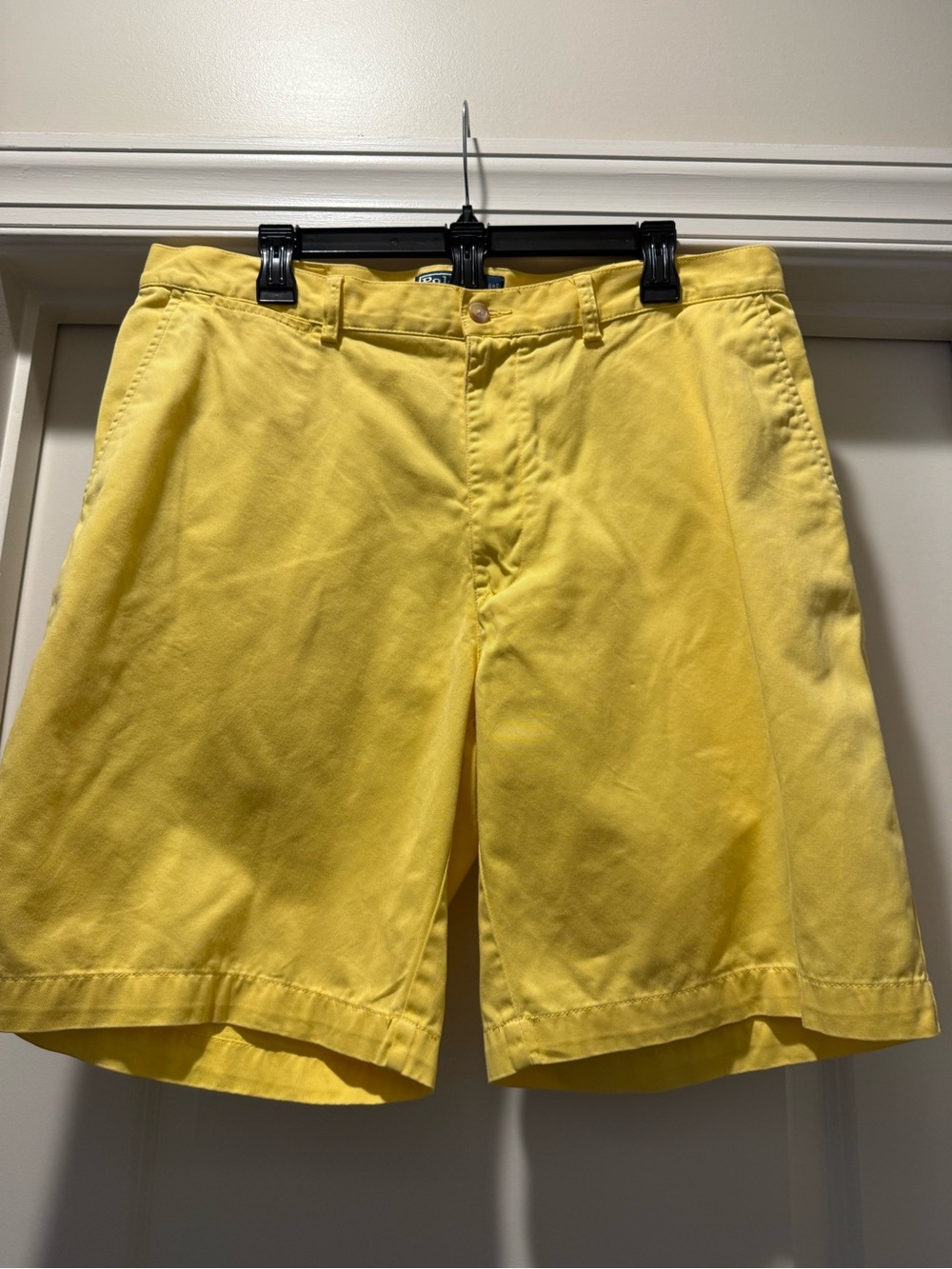 Polo by Ralph Lauren Yellow Flat-Front Men's Shorts